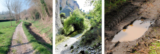 Rouler sur des chemins de terre et de cailloux